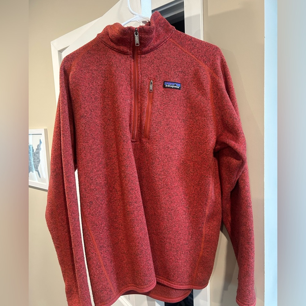Men’s Large red Patagonia 1/4 Zip Fleece